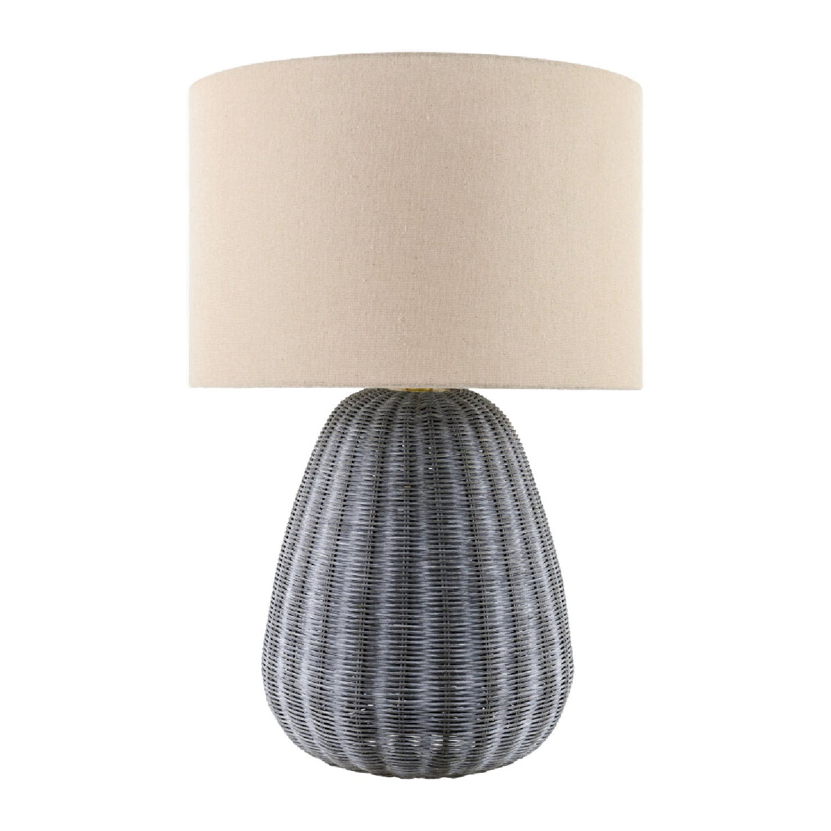 Modern European furniture - Hand-painted Rattan Linen Table Lamp - www.oroa.com