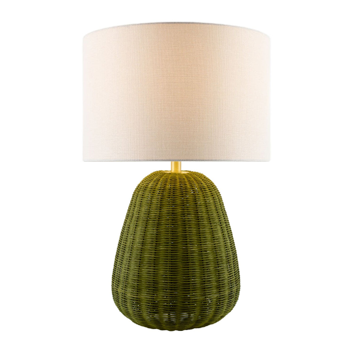 Modern European furniture - Hand-painted Rattan Linen Table Lamp - www.oroa.com