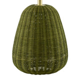 Modern European furniture - Hand-painted Rattan Linen Table Lamp - www.oroa.com