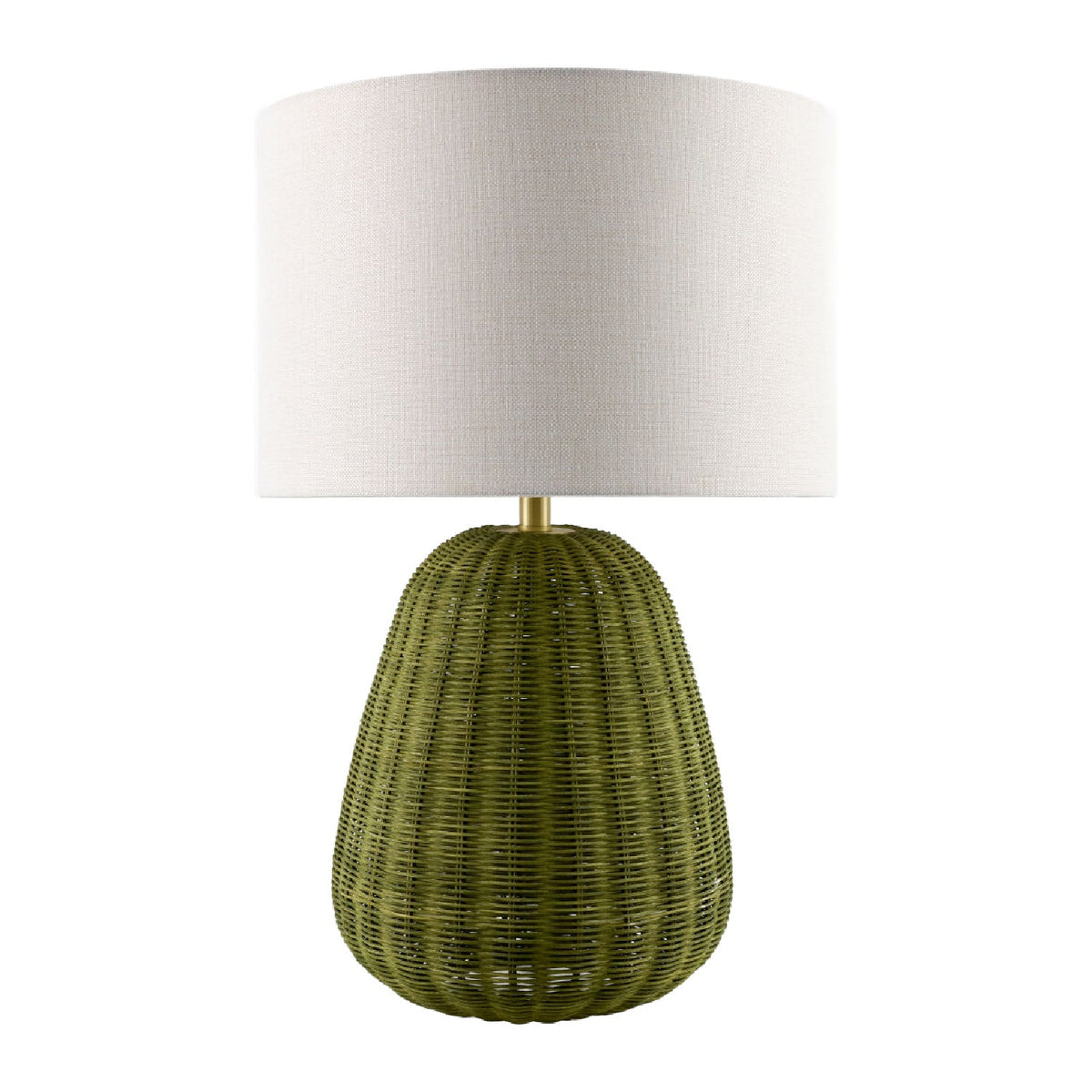 Modern European furniture - Hand-painted Rattan Linen Table Lamp - www.oroa.com