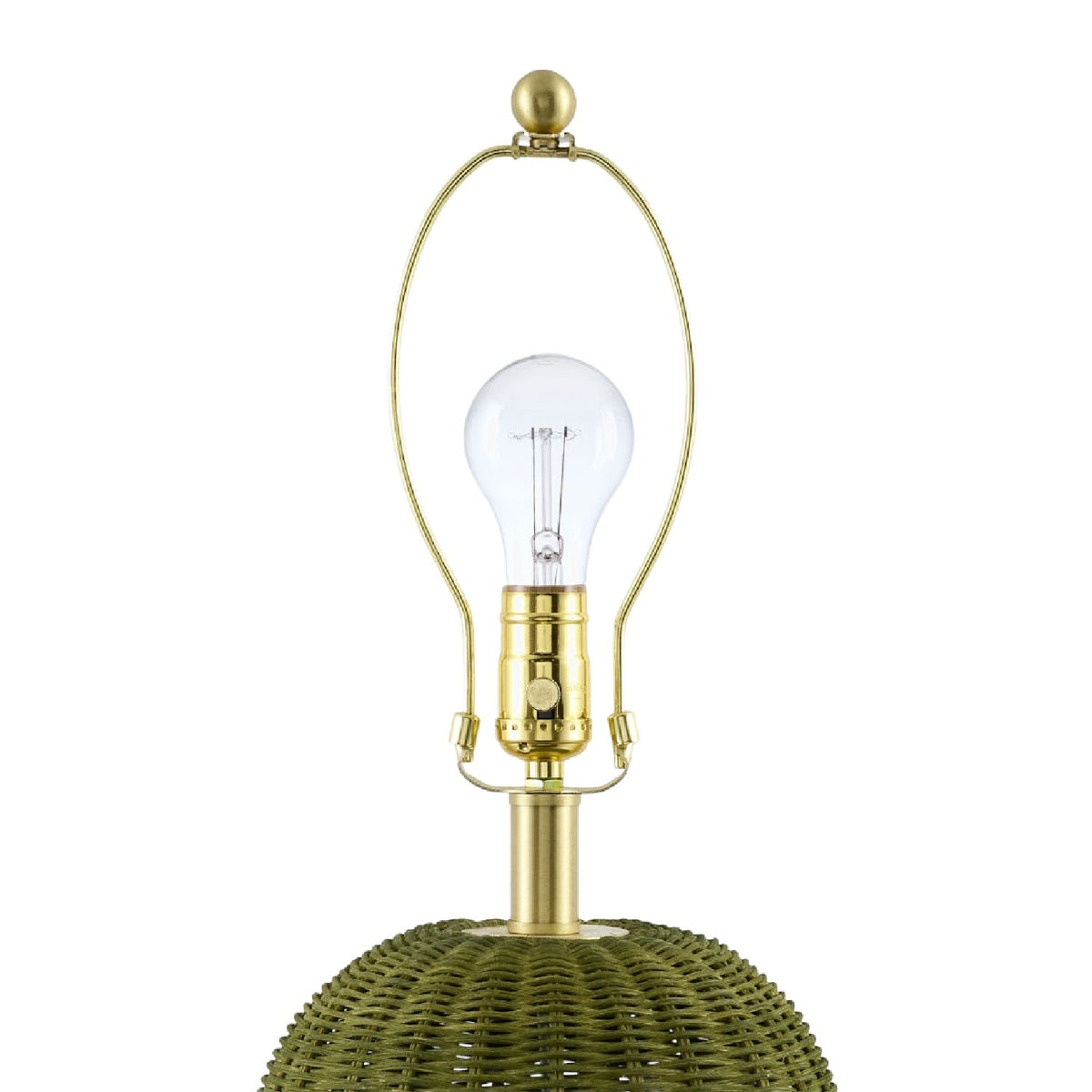 Modern European furniture - Hand-painted Rattan Linen Table Lamp - www.oroa.com