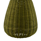 Modern European furniture - Hand-painted Rattan Linen Table Lamp - www.oroa.com