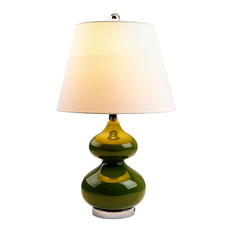 Modern European furniture - Green Glass Accent Table Lamp - www.oroa.com