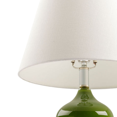 Modern European furniture - Green Glass Accent Table Lamp - www.oroa.com