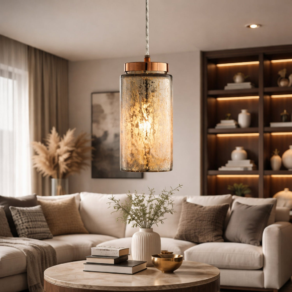 Modern European furniture - Silver Glass Pendant Light - www.oroa.com