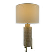 Modern European furniture - Beige Cement Linen Table Lamp - www.oroa.com