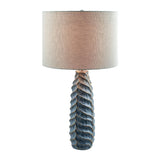 Modern European furniture - Gold Leaf Sculpted Table Lamp - www.oroa.com