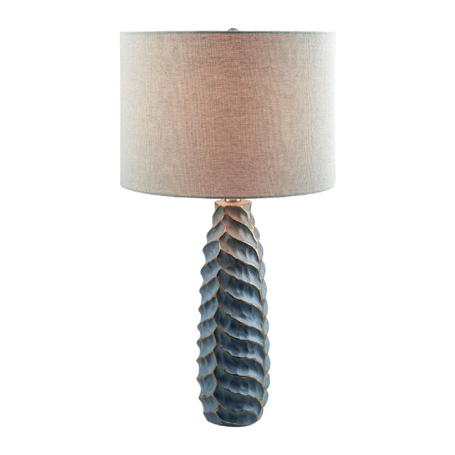 Modern European furniture - Gold Leaf Sculpted Table Lamp - www.oroa.com
