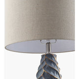Modern European furniture - Gold Leaf Sculpted Table Lamp - www.oroa.com