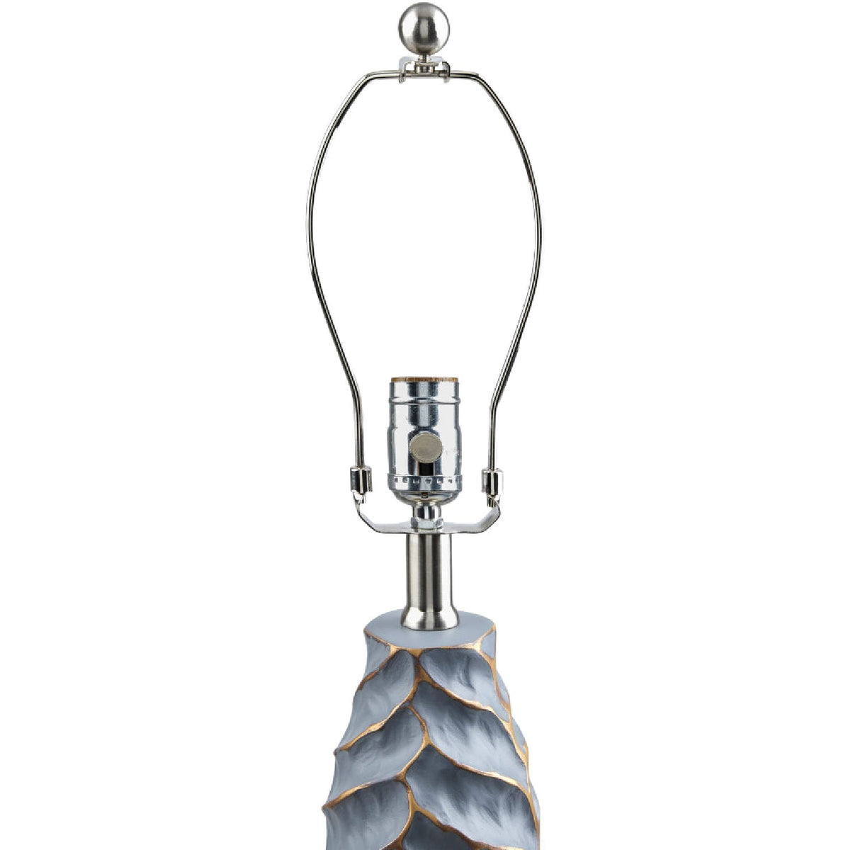 Modern European furniture - Gold Leaf Sculpted Table Lamp - www.oroa.com