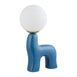 Modern European furniture - White Glass Sculptural Table Lamp - www.oroa.com