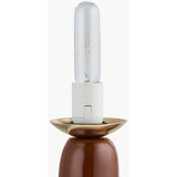 Modern European furniture - White Glass Sculptural Table Lamp - www.oroa.com