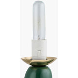 Modern European furniture - White Glass Sculptural Table Lamp - www.oroa.com