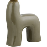 Modern European furniture - White Glass Sculptural Table Lamp - www.oroa.com