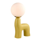 Modern European furniture - White Glass Sculptural Table Lamp - www.oroa.com