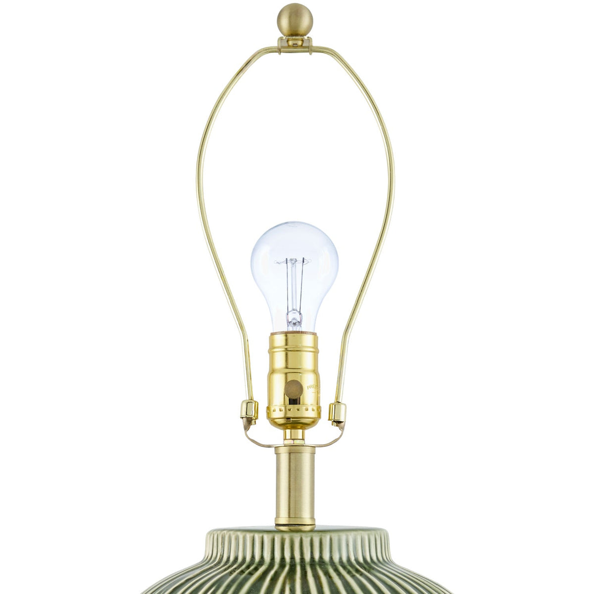 Modern European furniture - Striped Ceramic Accent Table Lamp - www.oroa.com