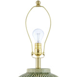 Modern European furniture - Striped Ceramic Accent Table Lamp - www.oroa.com