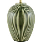 Modern European furniture - Striped Ceramic Accent Table Lamp - www.oroa.com