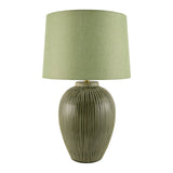 Modern European furniture - Striped Ceramic Accent Table Lamp - www.oroa.com