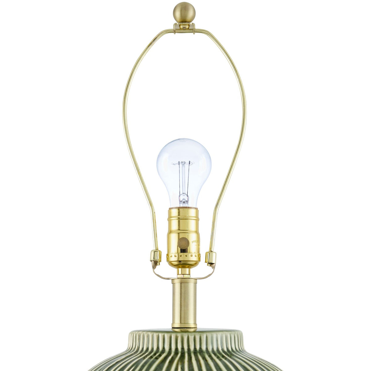 Modern European furniture - Striped Ceramic Accent Table Lamp - www.oroa.com