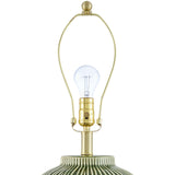 Modern European furniture - Striped Ceramic Accent Table Lamp - www.oroa.com