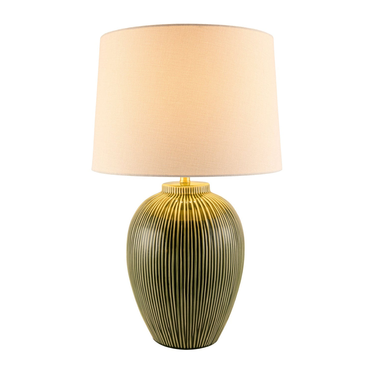 Modern European furniture - Striped Ceramic Accent Table Lamp - www.oroa.com