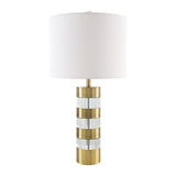 Modern European furniture - Translucent Crystal Accent Table Lamps (2) - www.oroa.com