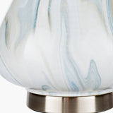 Modern European furniture - Blue Swirl Ceramic Table Lamp - www.oroa.com