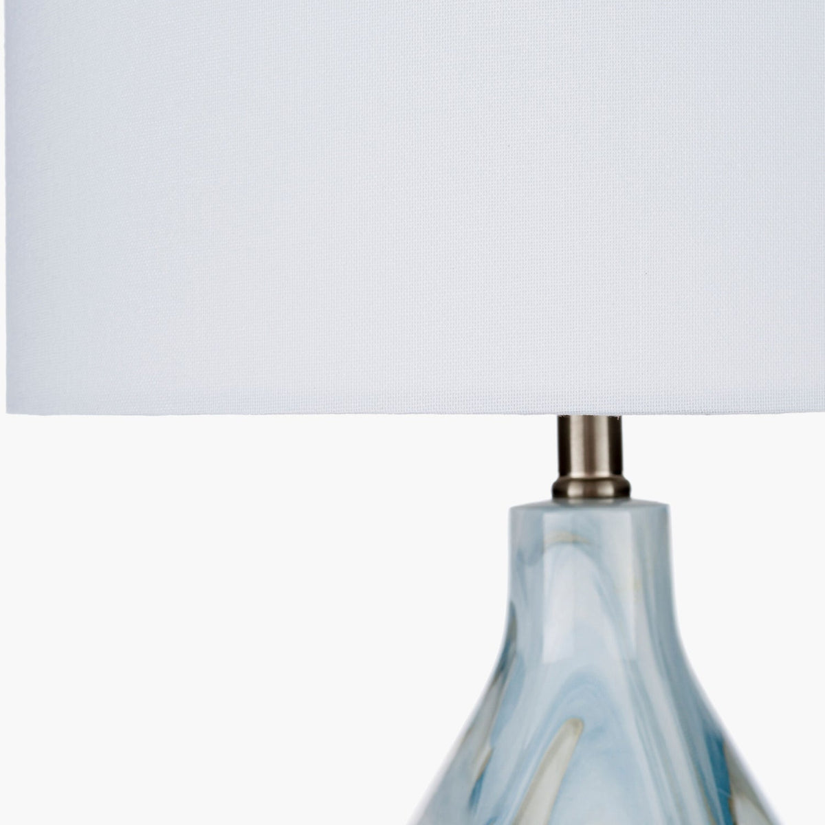 Modern European furniture - Blue Swirl Ceramic Table Lamp - www.oroa.com