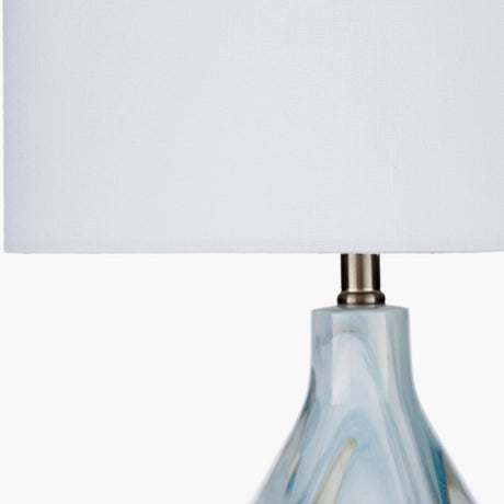 Modern European furniture - Blue Swirl Ceramic Table Lamp - www.oroa.com