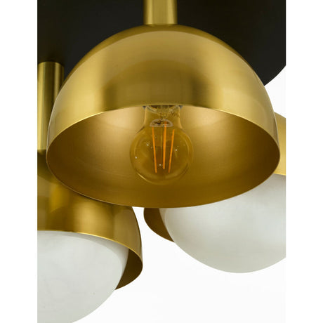 Modern European furniture - Gold Dome 3-Light Ceiling Lamp - www.oroa.com