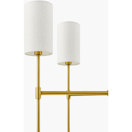 Modern European furniture - White Linen 5-Light Pendant Lamp - www.oroa.com