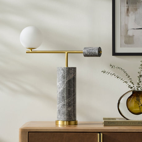 Modern European furniture - Modern Marble Accent Table Lamp - www.oroa.com