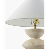 Modern European furniture - White Tiered Accent Table Lamp - www.oroa.com