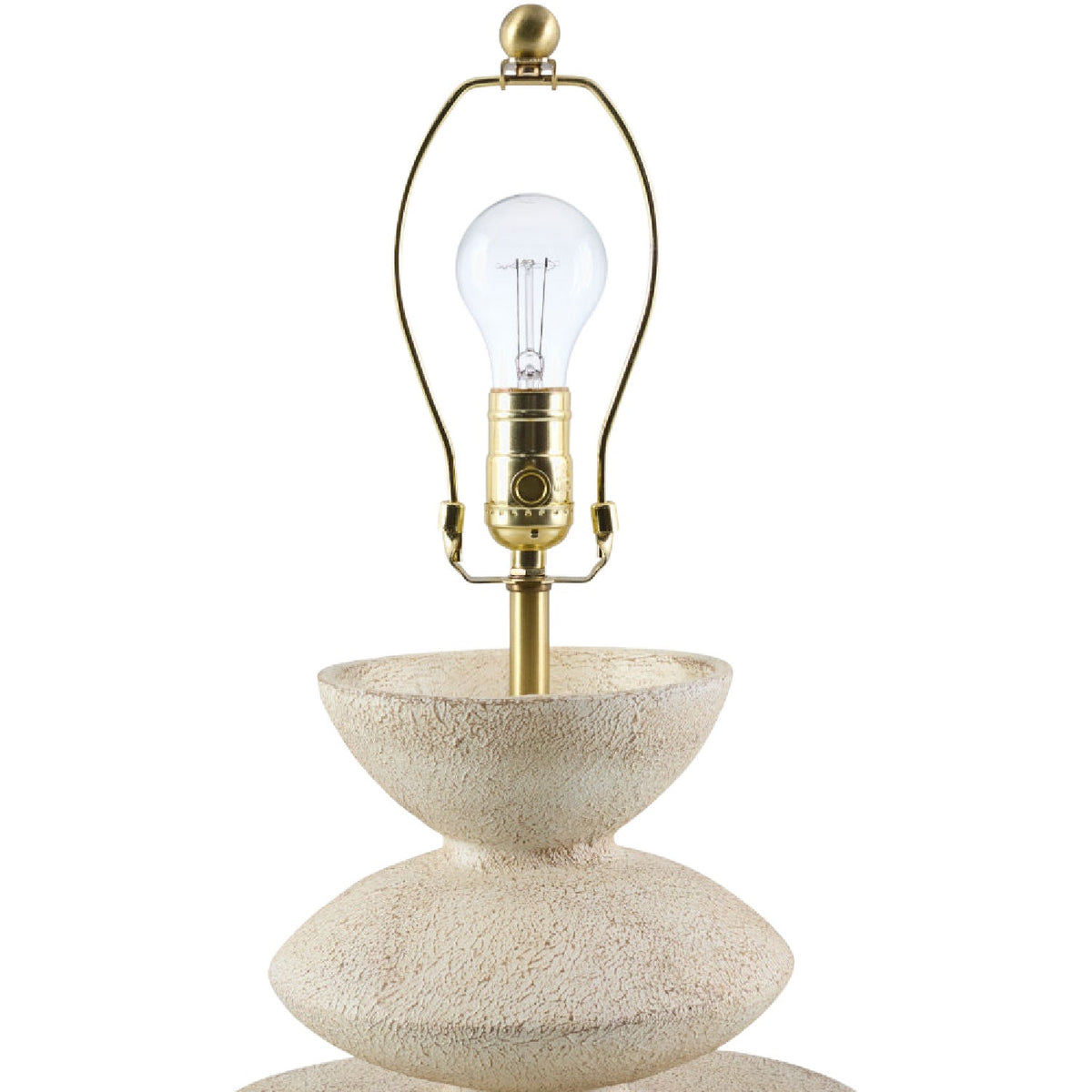 Modern European furniture - White Tiered Accent Table Lamp - www.oroa.com