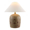 Modern European furniture - White Linen Empire Table Lamp - www.oroa.com