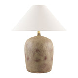 Modern European furniture - White Linen Empire Table Lamp - www.oroa.com