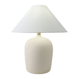 Modern European furniture - White Linen Empire Table Lamp - www.oroa.com