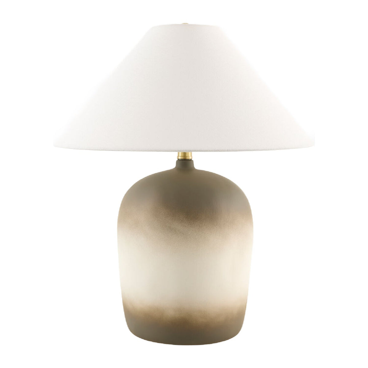 Modern European furniture - White Linen Empire Table Lamp - www.oroa.com