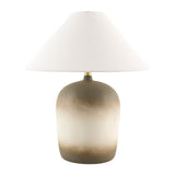 Modern European furniture - White Linen Empire Table Lamp - www.oroa.com