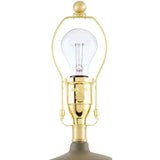 Modern European furniture - White Linen Empire Table Lamp - www.oroa.com