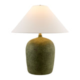 Modern European furniture - White Linen Empire Table Lamp - www.oroa.com