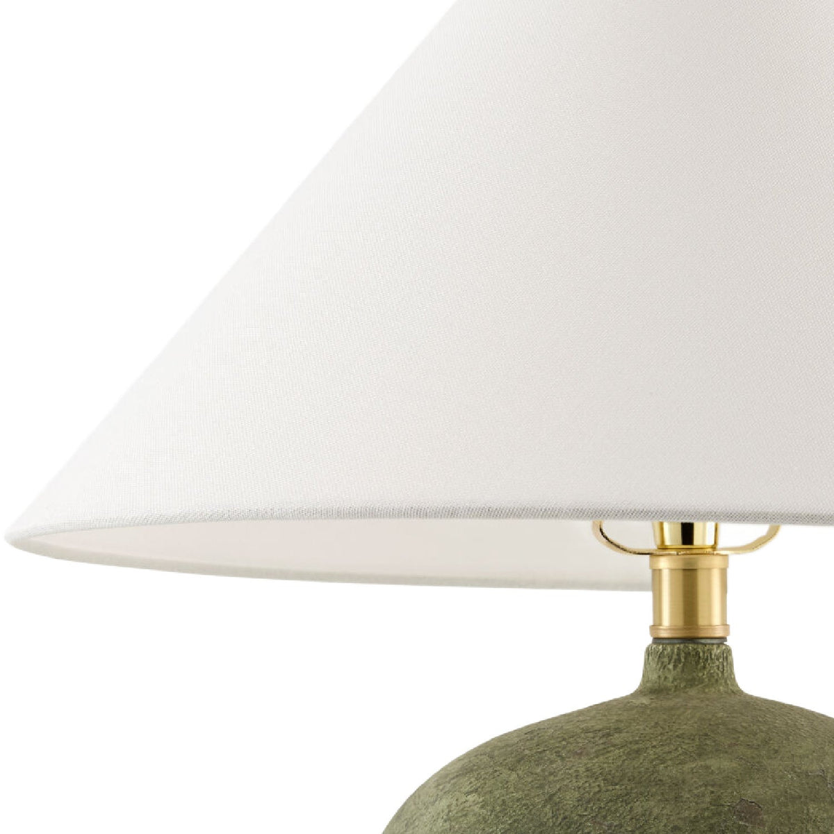 Modern European furniture - White Linen Empire Table Lamp - www.oroa.com