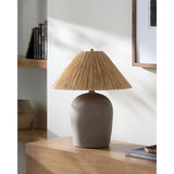 Modern European furniture - Seagrass Fibers Accent Table Lamp - www.oroa.com