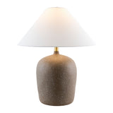 Modern European furniture - White Linen Empire Table Lamp - www.oroa.com