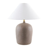 Modern European furniture - White Linen Empire Table Lamp - www.oroa.com