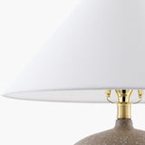 Modern European furniture - White Linen Empire Table Lamp - www.oroa.com