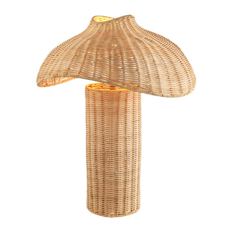 Modern European furniture - Natural Rattan Accent Table Lamp - www.oroa.com