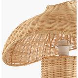 Modern European furniture - Natural Rattan Accent Table Lamp - www.oroa.com