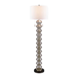 Modern European furniture - Plated Metallic Linen Floor Lamp - www.oroa.com